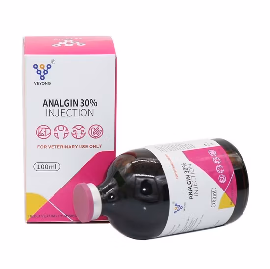 Top Quality Veterinary Medicine 30% Analgin Injection for Animal Use