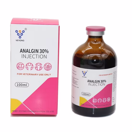 Top Quality Veterinary Medicine 30% Analgin Injection for Animal Use