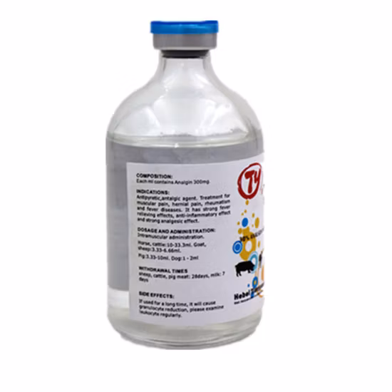 Fabricant GMP 30 % d'injection d'Analgin pour vétérinaire